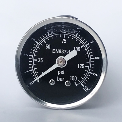 Manometer 150 Psi 10 Bar All Stainless Steel Pressure Gauge Vibration Pulsation Applications